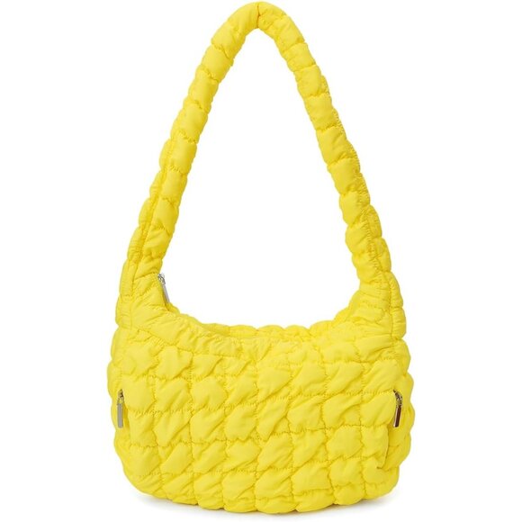 Handbags - Women Quilted Tote Bag Large Capacity Crossbody Lightweight Puffer Shoulder